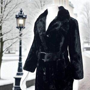 Meri K 1960’s Vintage French Faux Fur Coat